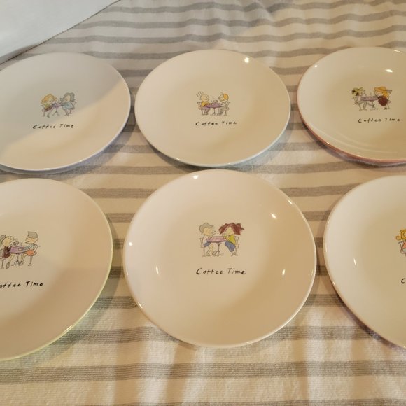 Tabletops Gallery Boxed Appetizer/Side Plates x 6 - Picture 5 of 7